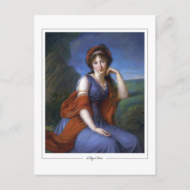 Élisabeth Vigée Le Brun #257 - Finkonstkort Vykort (Framsida)