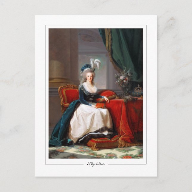 Élisabeth Vigée Le Brun #266 - Finkonstkort Vykort (Framsida)