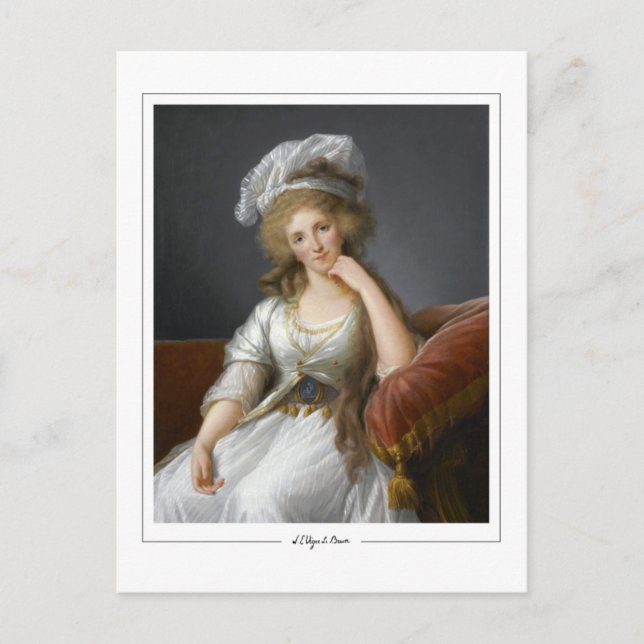 Élisabeth Vigée Le Brun #282 - Fine Art Postcard Vykort (Framsida)