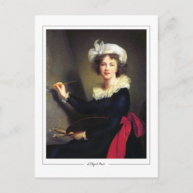 Élisabeth Vigée Le Brun #36 - Finkonst Postkort Vykort (Framsida)