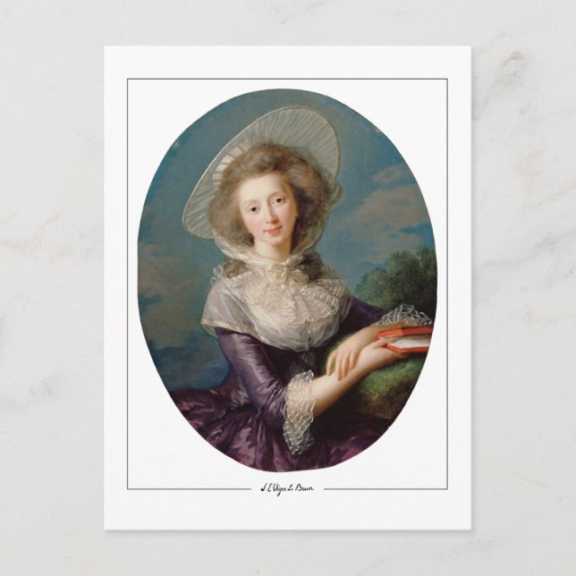Élisabeth Vigée Le Brun #6 - Finkonstkort Vykort (Framsida)
