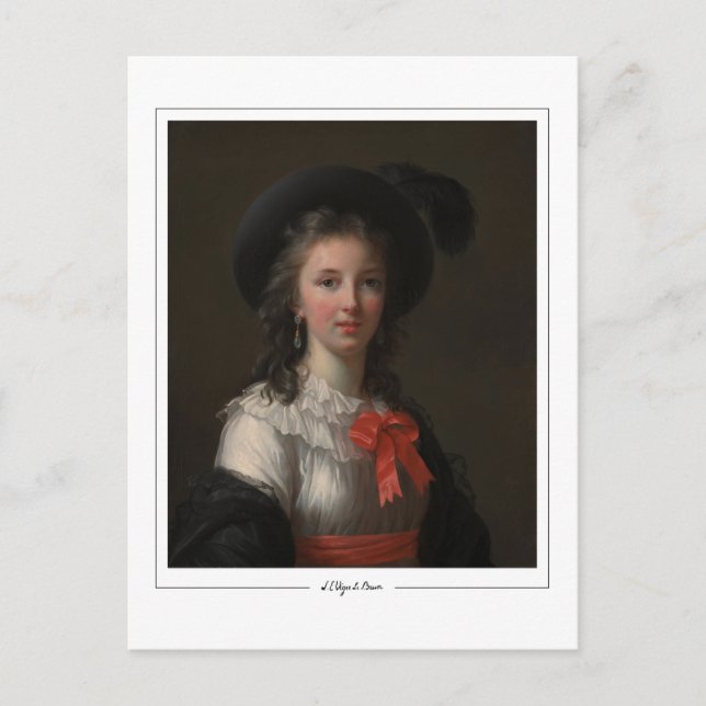 Élisabeth Vigée Le Brun #7 - Finkonstkort Vykort (Framsida)