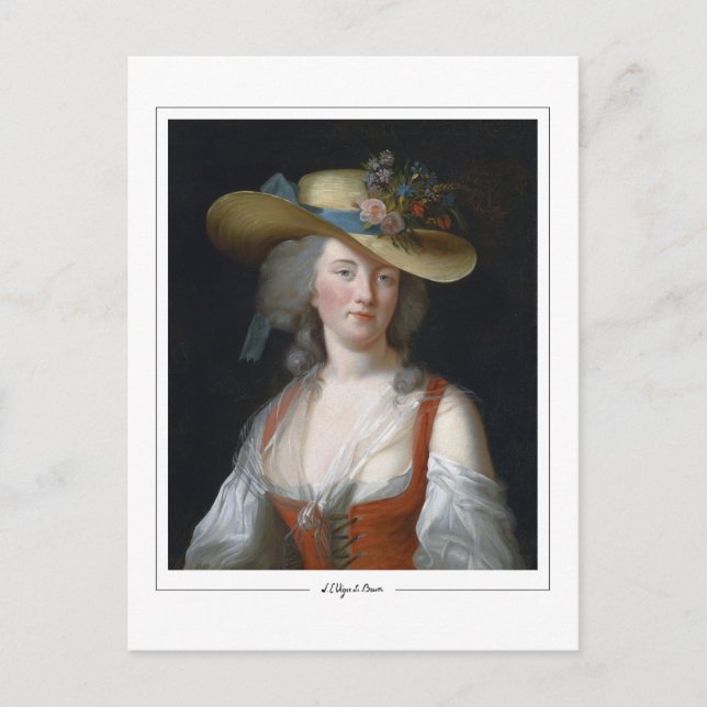 Élisabeth Vigée Le Brun #95 - Finkonstpostkort Vykort (Framsida)