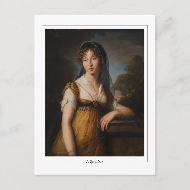 Élisabeth Vigée Le Brun #9 - Finkonstkort Vykort (Framsida)