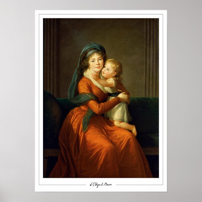 Élisabeth Vigée Le Brun Zedign Art Poster #10 (Framsidan)