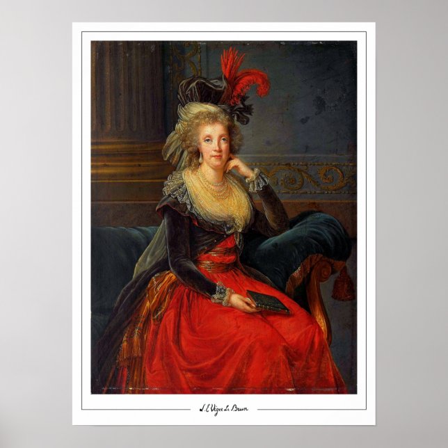 Élisabeth Vigée Le Brun Zedign Art Poster #216 (Framsidan)