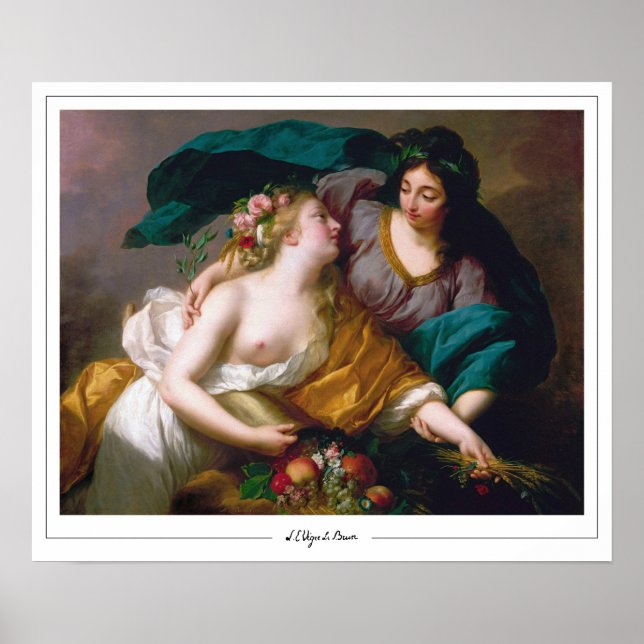 Élisabeth Vigée Le Brun Zedign Art Poster #223 (Framsidan)