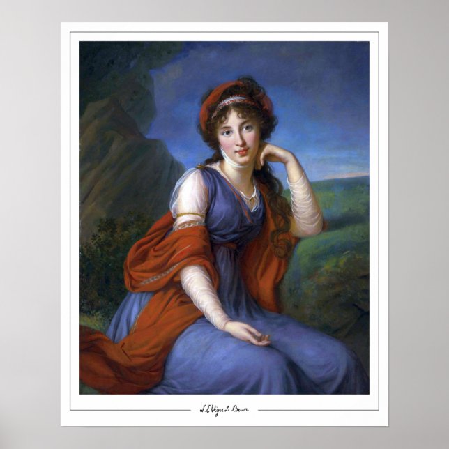 Élisabeth Vigée Le Brun Zedign Art Poster #257 (Framsidan)