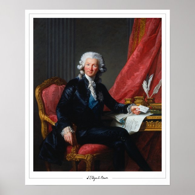 Élisabeth Vigée Le Brun Zedign Art Poster #3 (Framsidan)