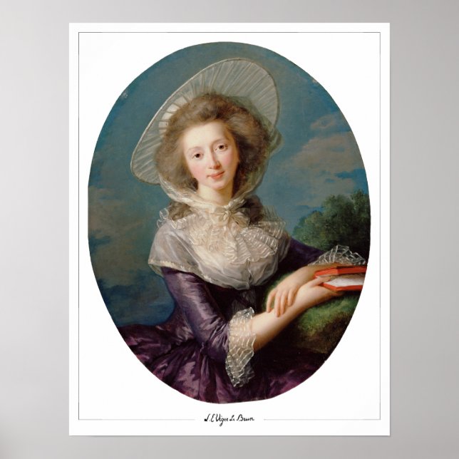 Élisabeth Vigée Le Brun Zedign Art Poster #6 (Framsidan)