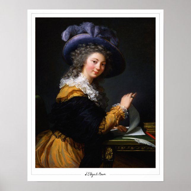 Élisabeth Vigée Le Brun Zedign Art Poster #8 (Framsidan)