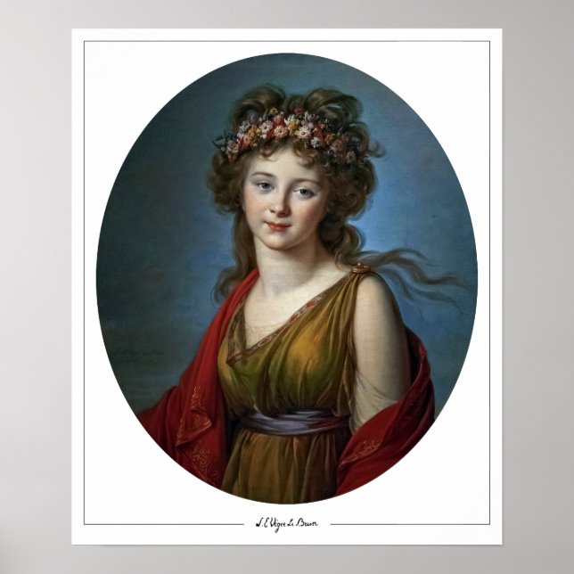 Élisabeth Vigée Le Brun Zedign konstaffisch #198 Poster (Framsidan)