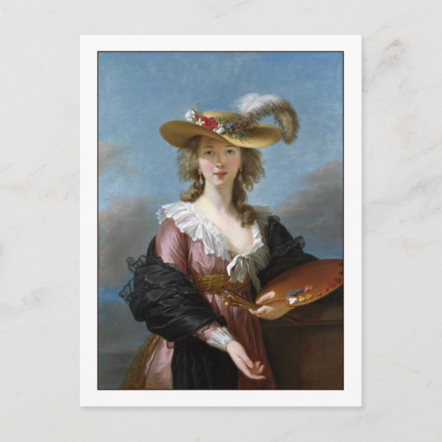 Elisabeth Vigee Lebrun Fine Art Självporträtt Vykort (Framsida)