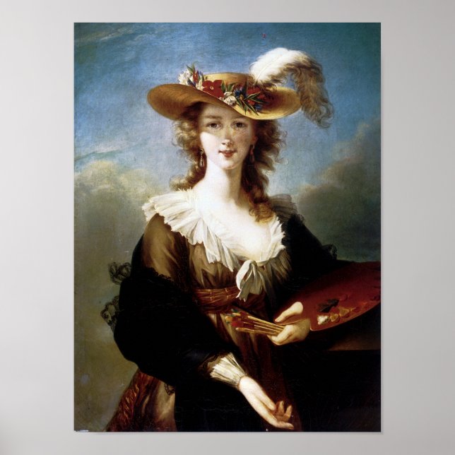 Elisabeth Vigee-Lebrun Självporträtt Poster (Framsidan)