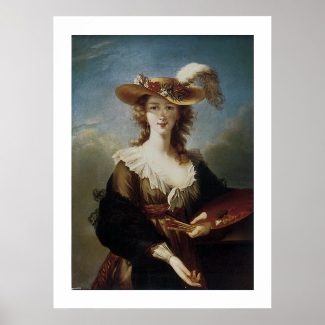Elisabeth Vigee-Lebrun Självporträtt Poster (Framsidan)