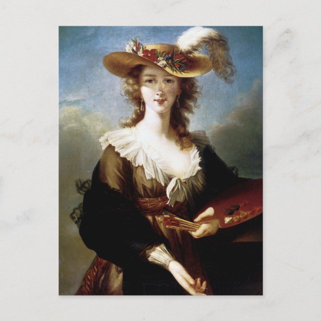 Elisabeth Vigee-Lebrun Självporträtt Vykort (Framsida)