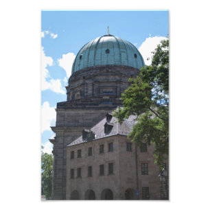 Elisabethskyrkan i Nürnberg, Tyskland Fototryck
