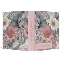 Elise Pink & Grey Nouveau Garden