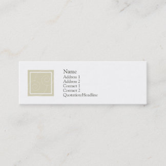 Elise - solbränna mini visitkort