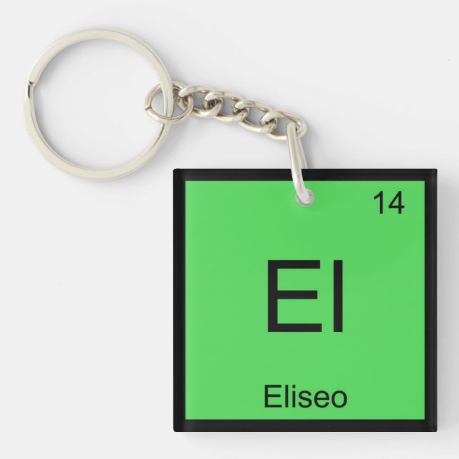 Eliseo Namn kemi Inslag Periodic Bord (Framsidan)