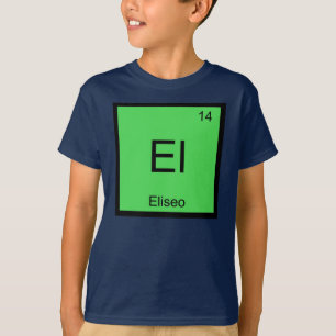 Eliseo Namn kemi Inslag Periodic Bord T-shirt