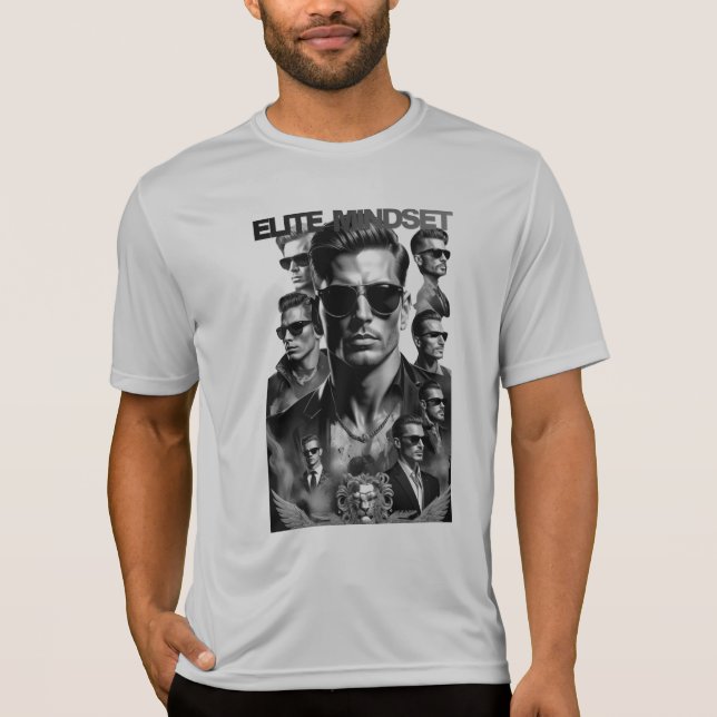 Elit Mentalitet Herr Grafisk Aktivklänning T-Shirt (Framsida)