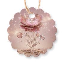 Elit Neon Mandala Blommiga Taggar med Utstansade K