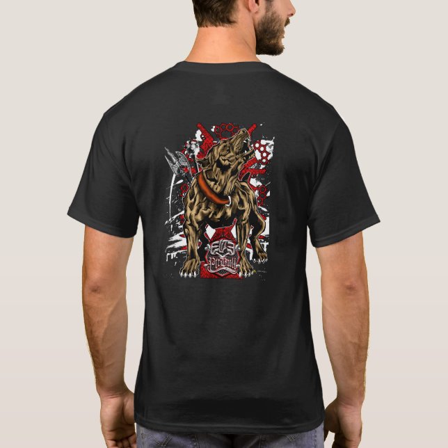 ELIT PITBULL'S HOWL TEE SHIRT (Baksida)