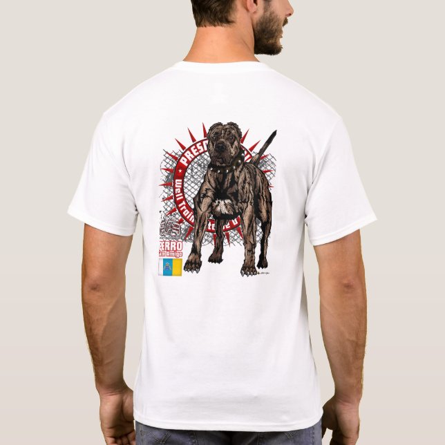 Elit Presa Canario - förmyndare Tee Shirt (Baksida)