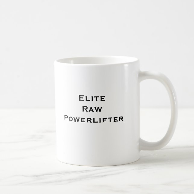 Elit rå Powerlifter Kaffemugg (Höger)