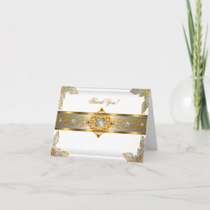Elit Tack, Elegant Vit Guld Tack Kort