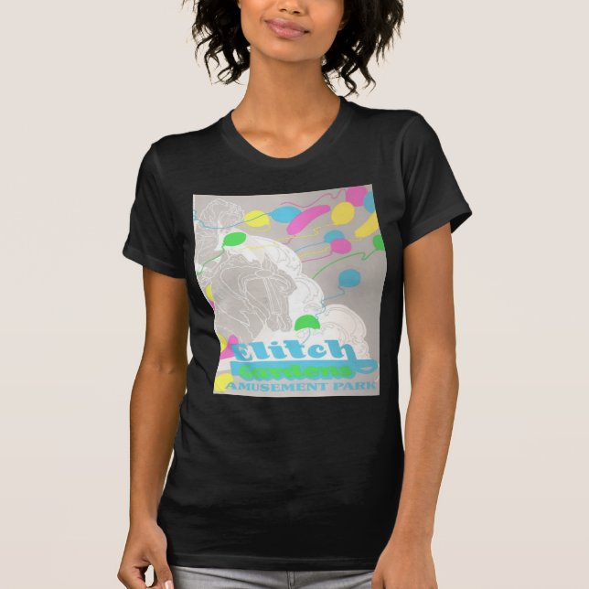 Elitch arbeta i trädgården nöjesfältet t-shirt (Framsida)