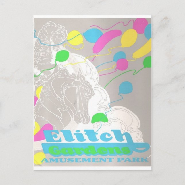 Elitch Gardens nöjespark Vykort (Framsida)