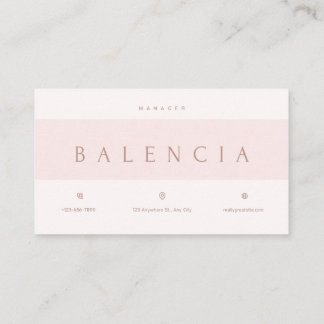 Elite Beauty & Style Expert Visitkort