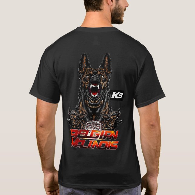 ELITE Belgium Malinois Extreme Hund utbildad T Shirt (Baksida)