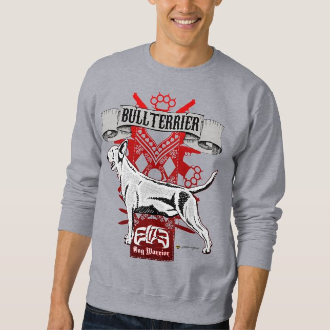ElitE Bull Terrier Home Keeper Lång Ärmad Tröja (Framsida)