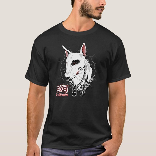 ElitE Bull Terrier - Hunter Stil T Shirt (Framsida)