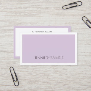Elite enkel design Trendig Violet Lila Luxury Visitkort