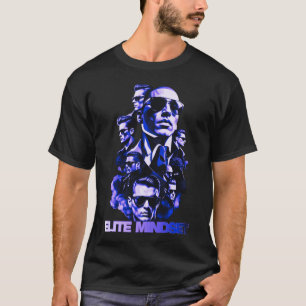 Elite Mindset Lyx Premium Svart Herr Grafisk T-shi T Shirt