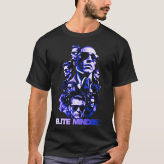 Elite Mindset Lyx Premium Svart Herr Grafisk T-shi T Shirt