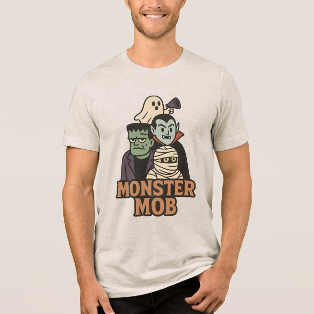 Elite Monster Squad 2025 Halloween Gang T Shirt (Framsida)