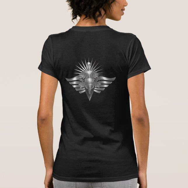 Elite Paratrooper minnesdesign T Shirt (Baksida)