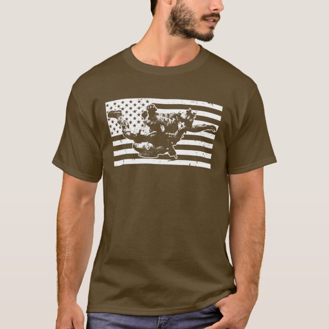 Elite Paratroopers: US Army Airborne T Shirt (Framsida)