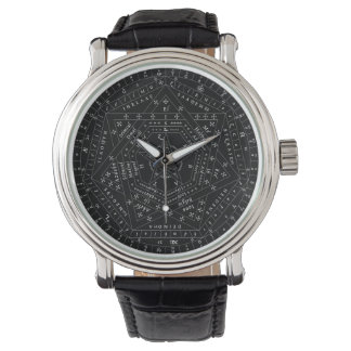 Elite Sigilum Dei Aemeth of John Dee Leather Watch Armbandsur
