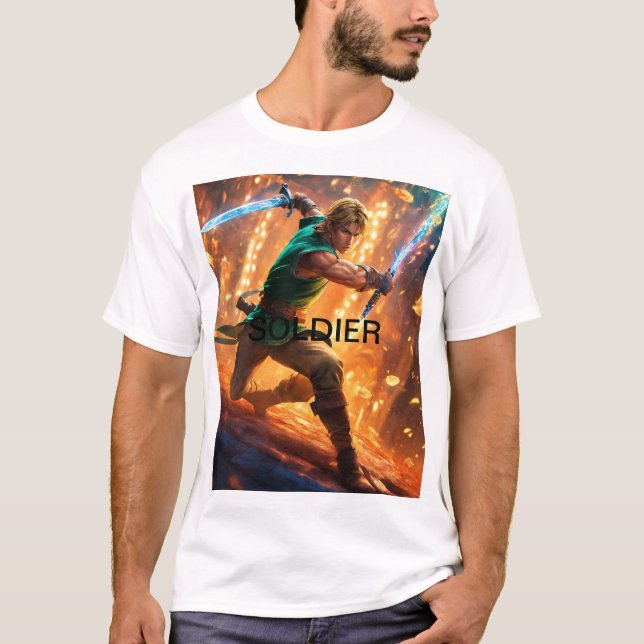 Elite Soldat Manar: Kommando Stil! T Shirt (Framsida)