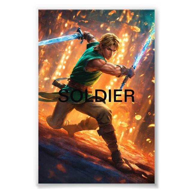 Elite Soldier Art: Förstklassig utvidgning Fototryck (Framsidan)