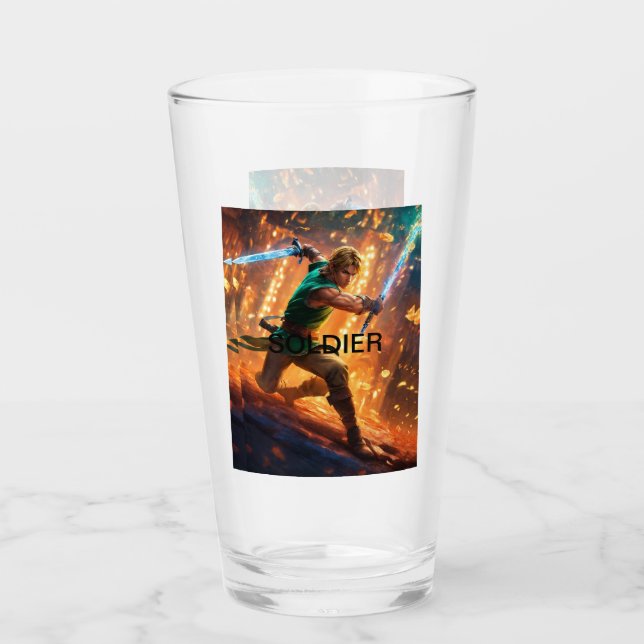 Elite Soldier Glass Tumbler Glaskopp (Framsida)
