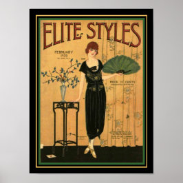 Elite Stilar Art Deco 1920 Cover 12 x 16 Poster