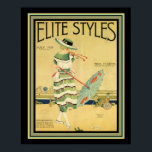 Elite Stilar Art Deco 1920 Cover 16 x 20 Poster<br><div class="desc">"Art Deco Beach Scene Cover for Elite Stilar ca. 1920"</div>