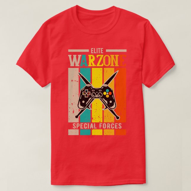 Elite Warzone Speciell s Gulag Geek T Shirt (Design framsida)